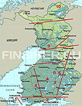 Жмите, чтобы открыть полноразмерную карту рыболовных мест в Финляндии